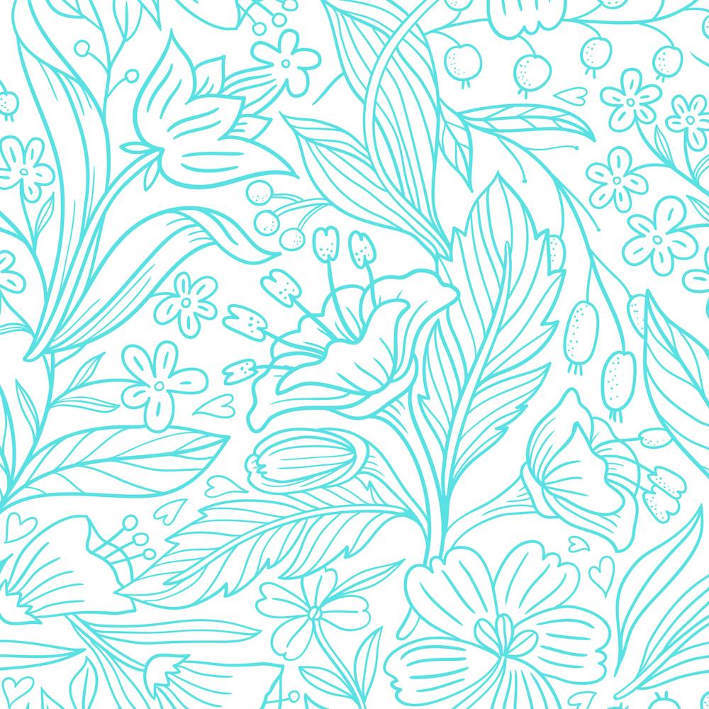 Seamless Pattern With Flowers 6