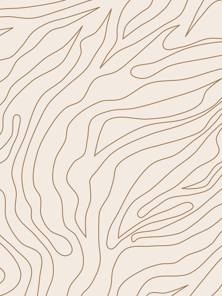 Minimal Abstract Cream White And Gold