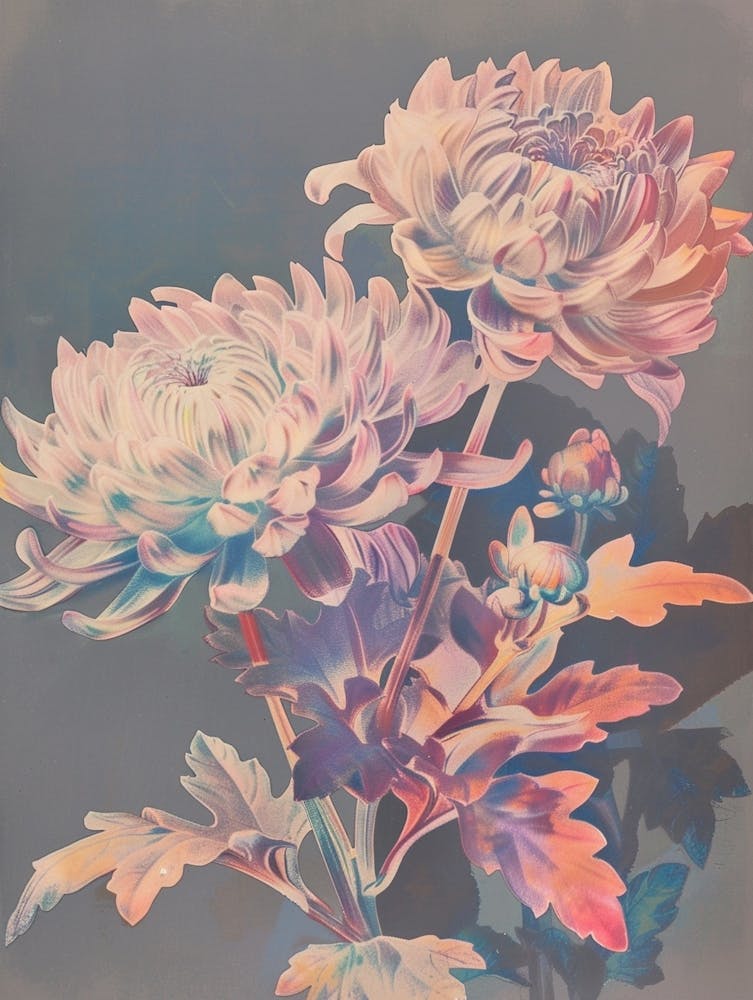 Iridescent Flower Chrysanthemum 1