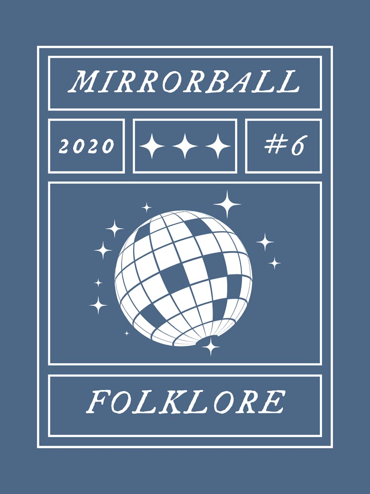 Mirrorball print | Music posters great for dorm, living room, office, ETC!