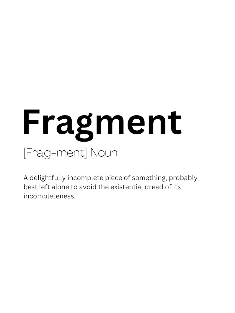 Fragment Definition Meaning 1