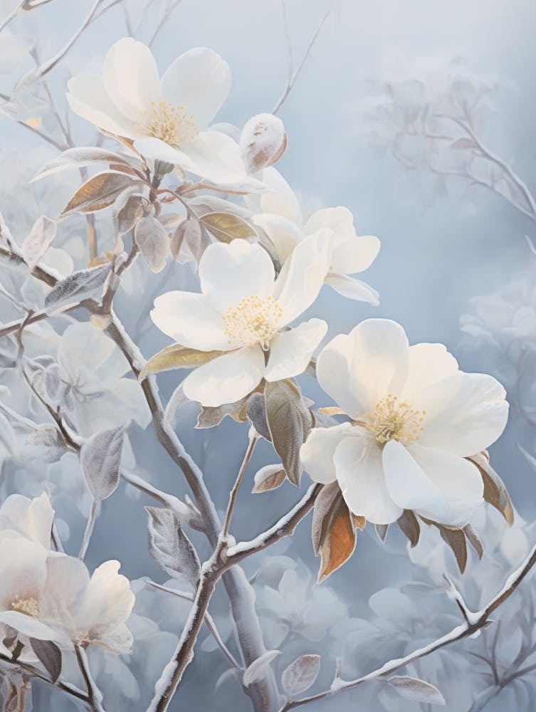 Frosty Botanical Camellia 2