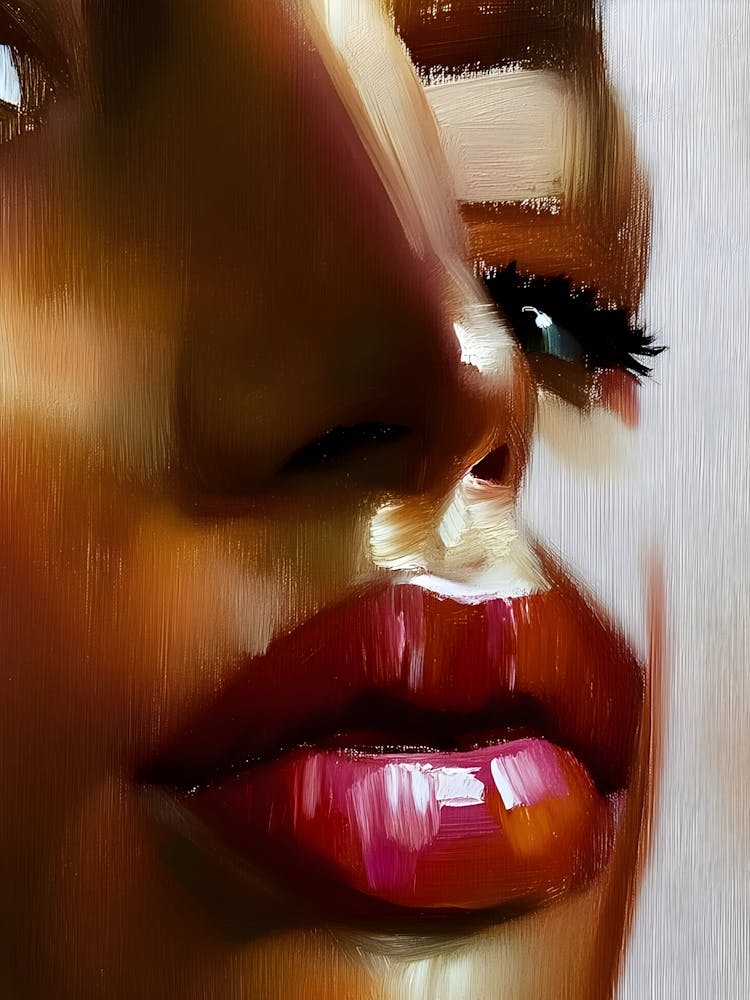 Abstract Of A Woman'S Face 2