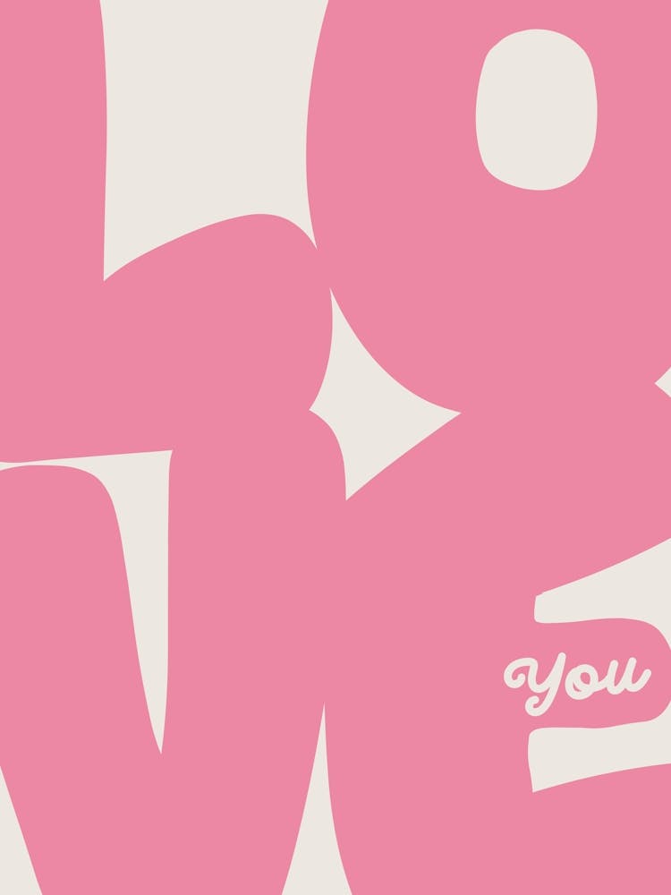 Love You - Abstract Letters