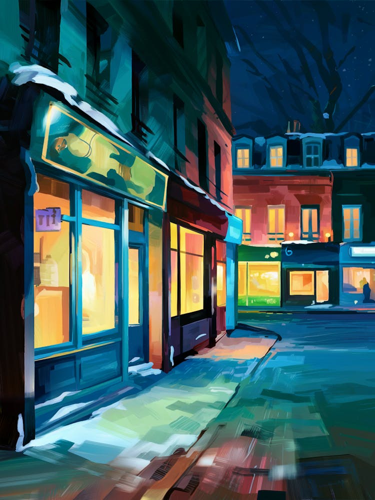 Nuit à Paris, Art Anime Lofi