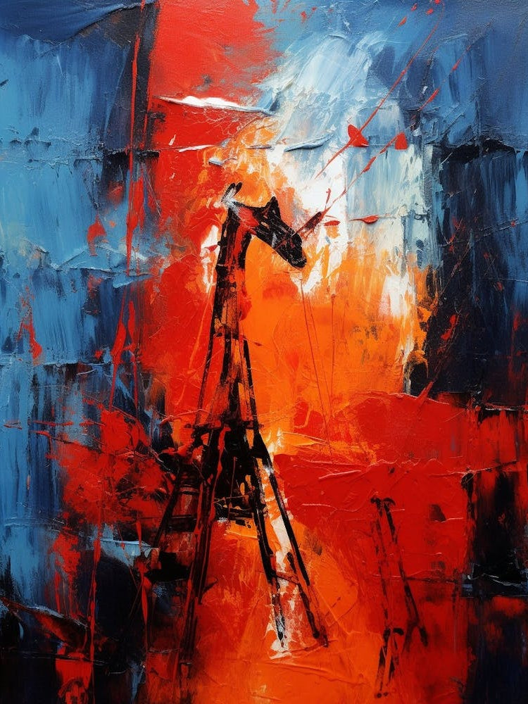Giraffe Abstract Expressionism 2