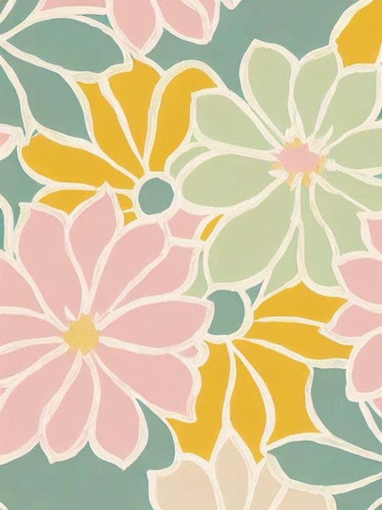 Bourvardia Pastel Floral 3 Flower