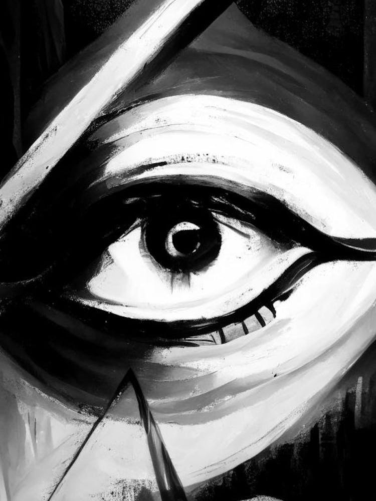 Inner Vision, Symbol, Third Eye Black & White