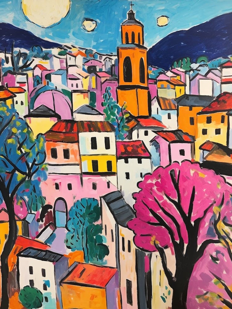 Turin Italy 3 Fauvist Painting