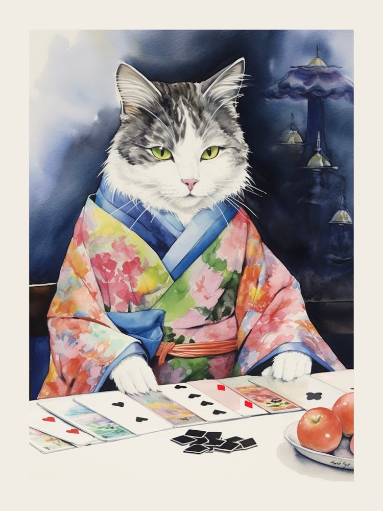 Japanese Cat Playing Cards 1