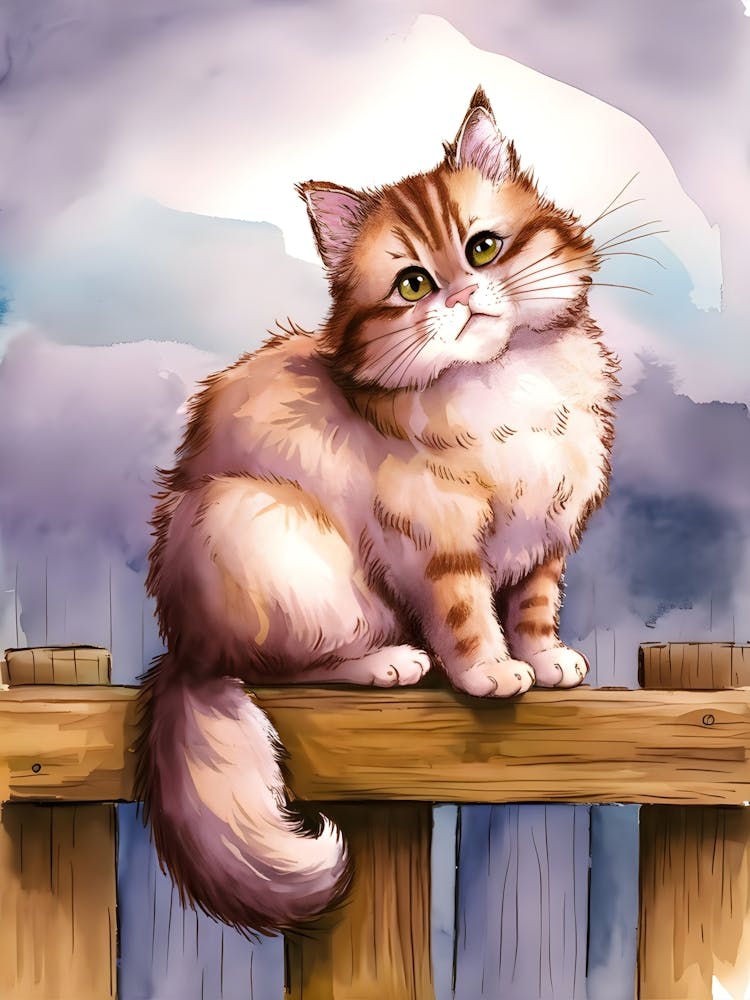 Cat On A Fence