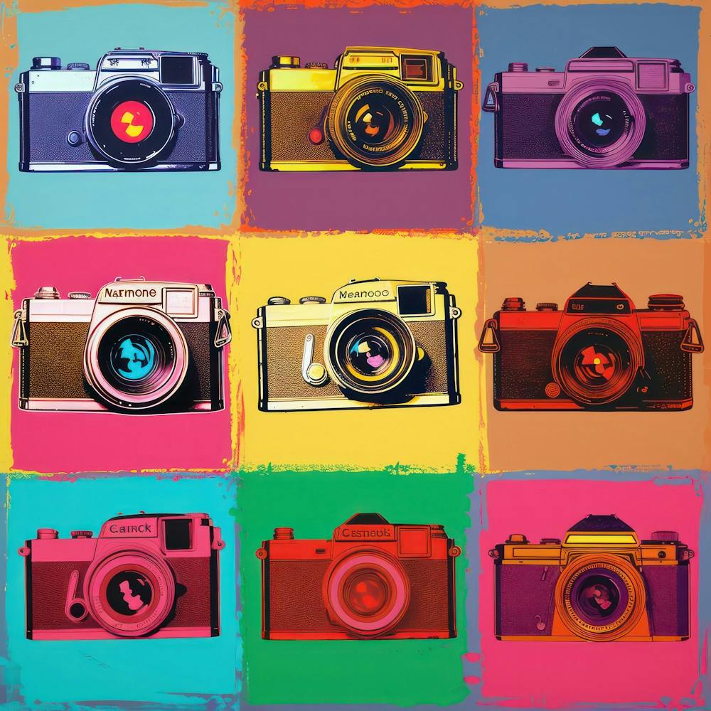 Vintage Camera Pop Art 1