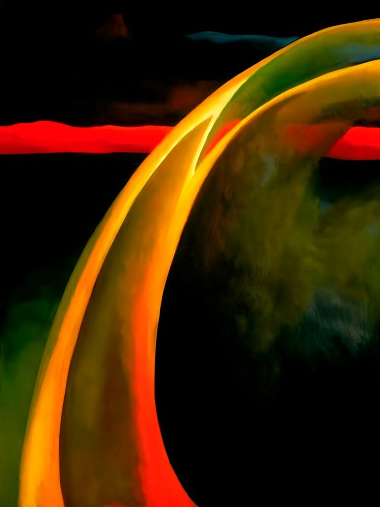 Georgia O'Keeffe - Red and Orange Streak ,1919