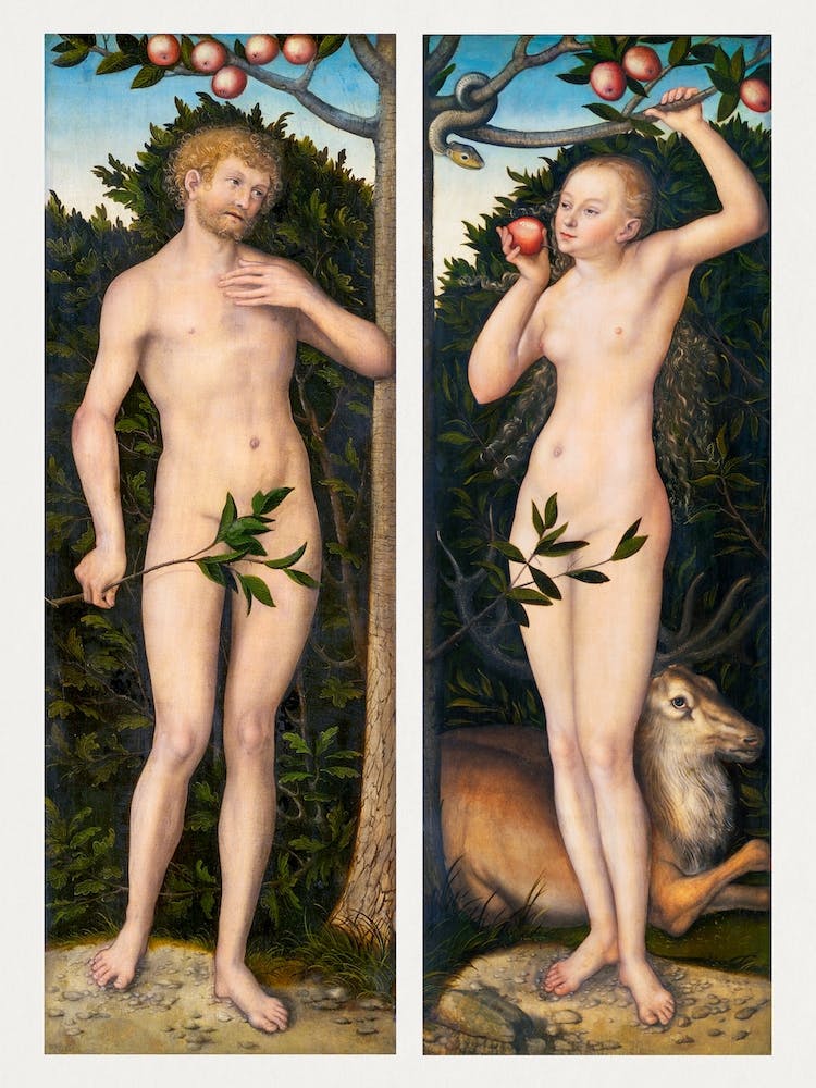 Adam And Eve, Lucas Cranach
