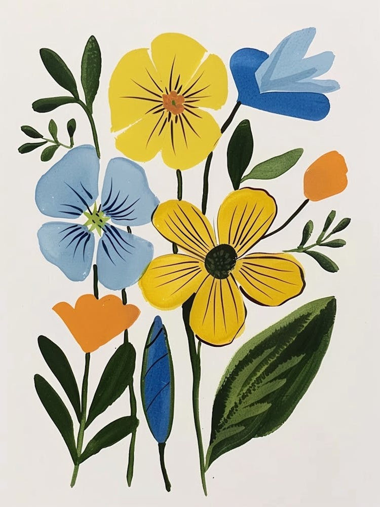 Painted Florals Evening Primrose 3