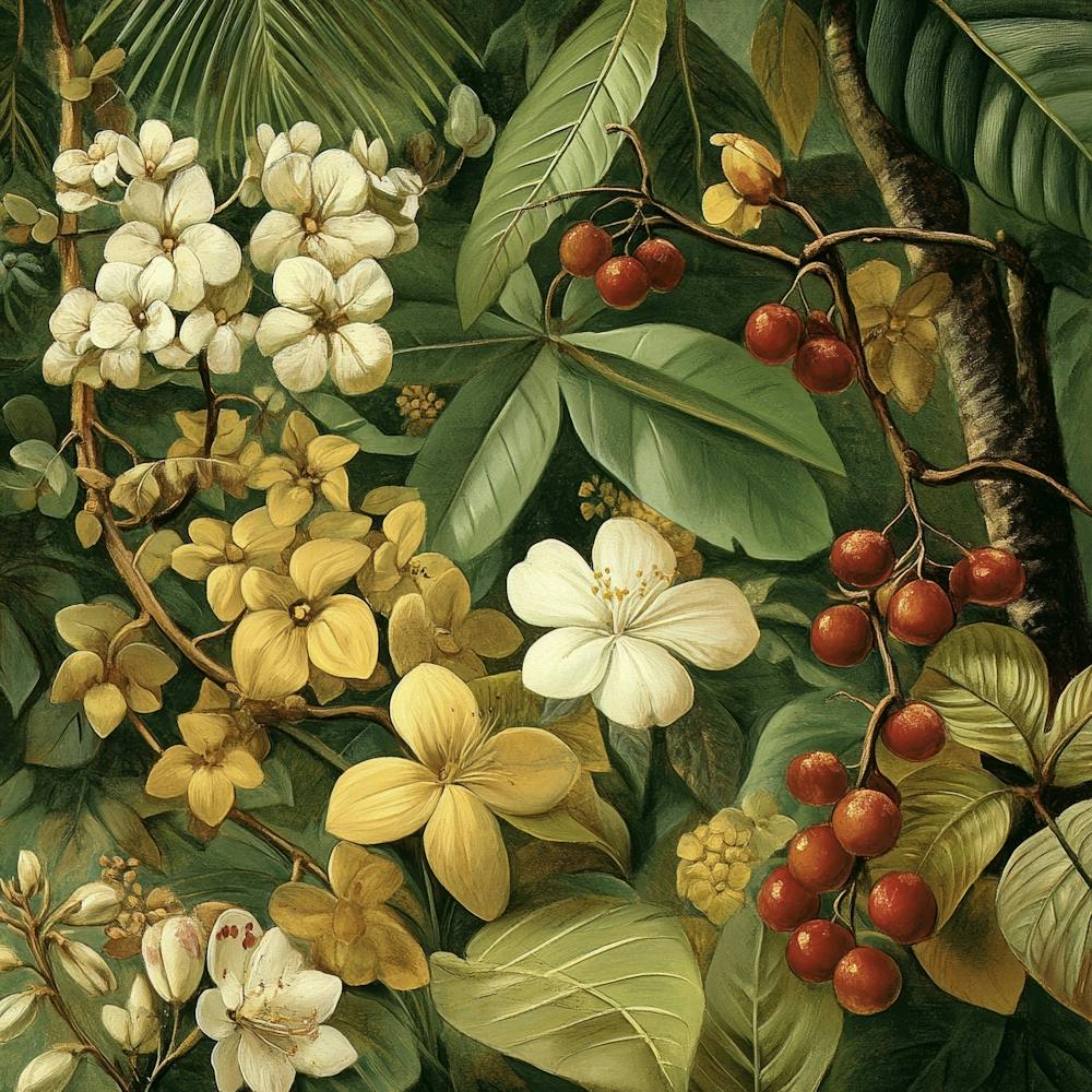 Tropical Flowers Art 14