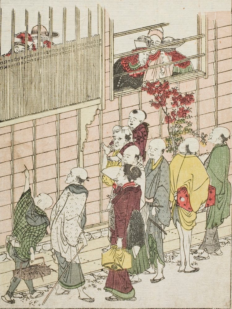 Dutchmen's Quarters, Katsushika Hokusai