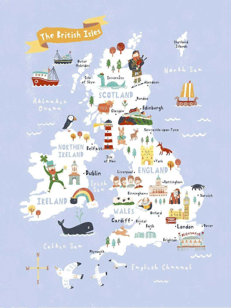 The British Isles Map
