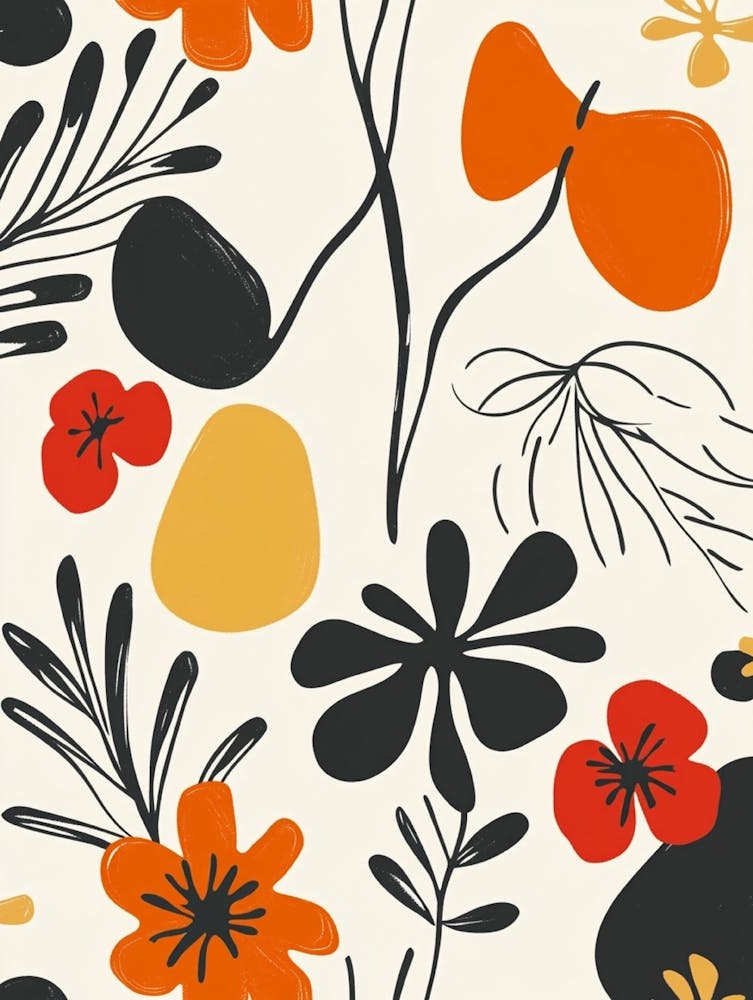Abstract Flower Pattern