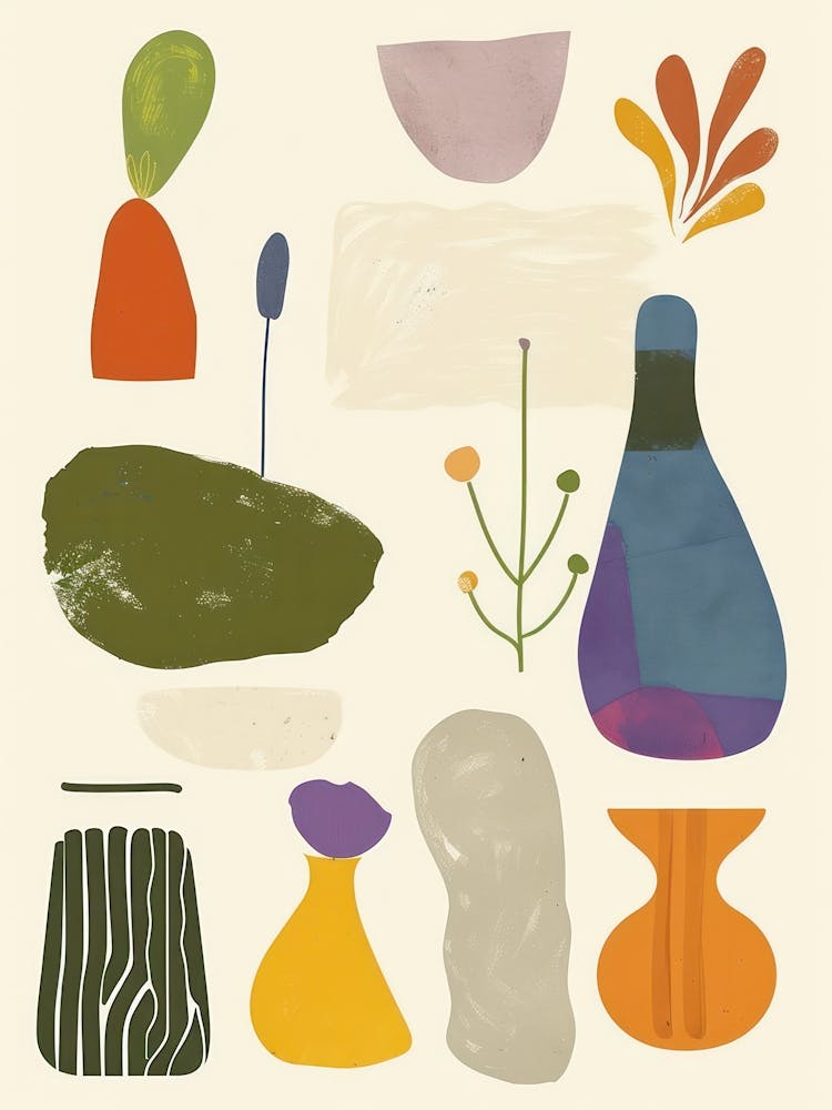 Collection Of Objects In Abstract Style 2