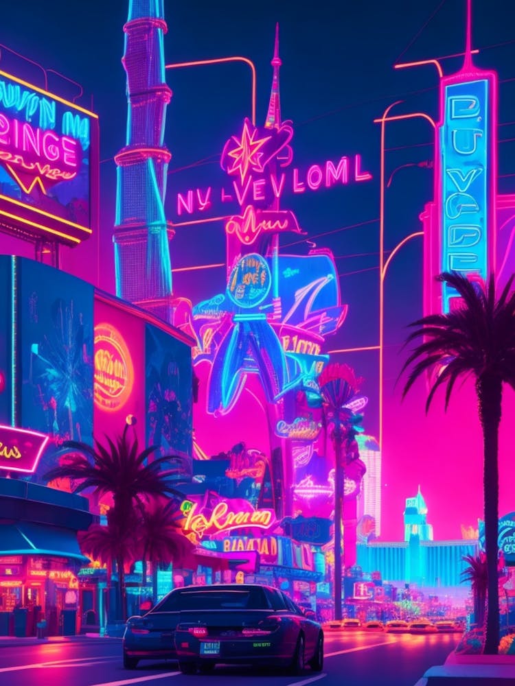 Las Vegas City Art Travel