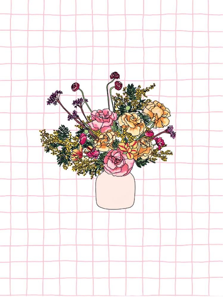 Bouquet Of Flowers In A Vase 1