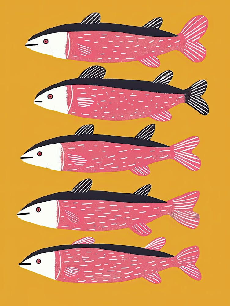Rippling Fins Fish Poster