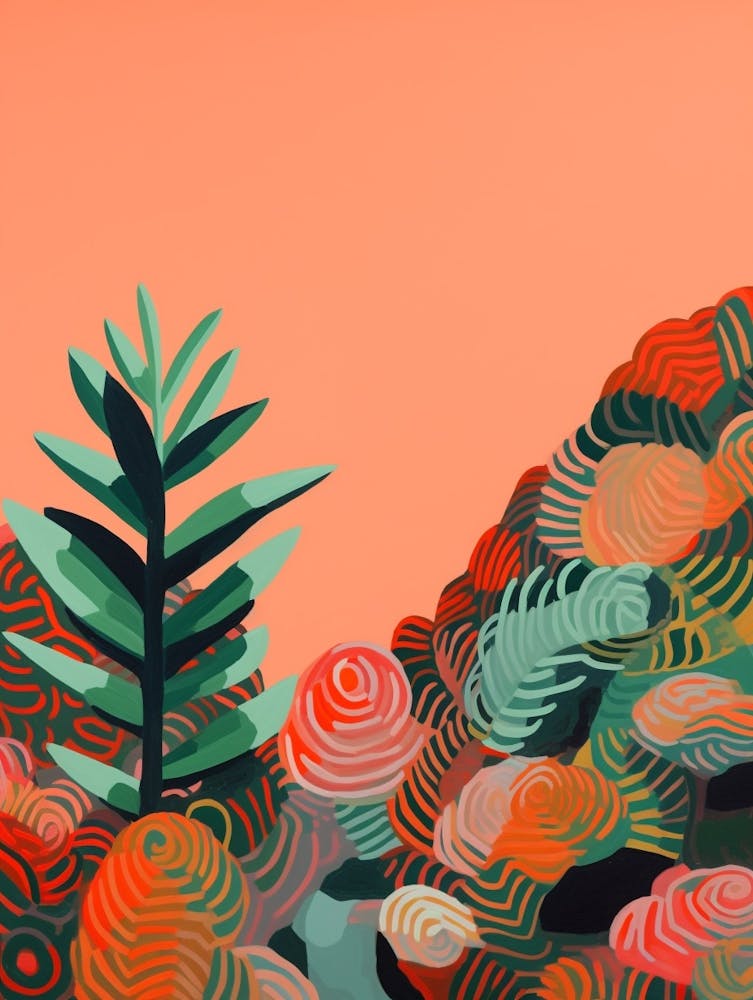Boho Plant Painting Haworthia Plant 2