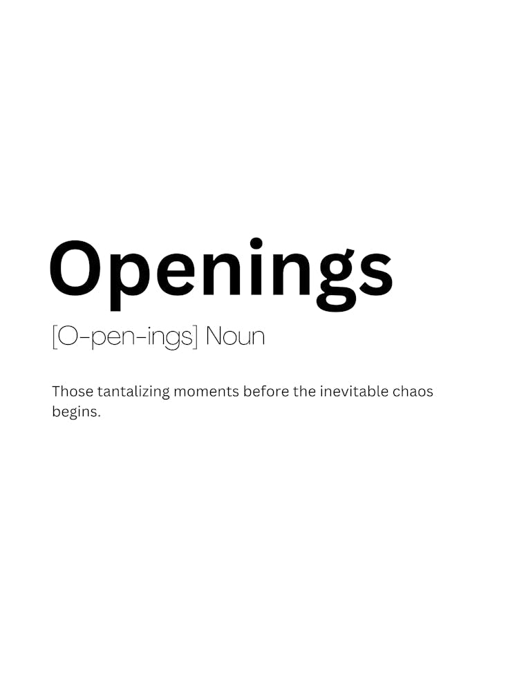 Openings Definition Meaning