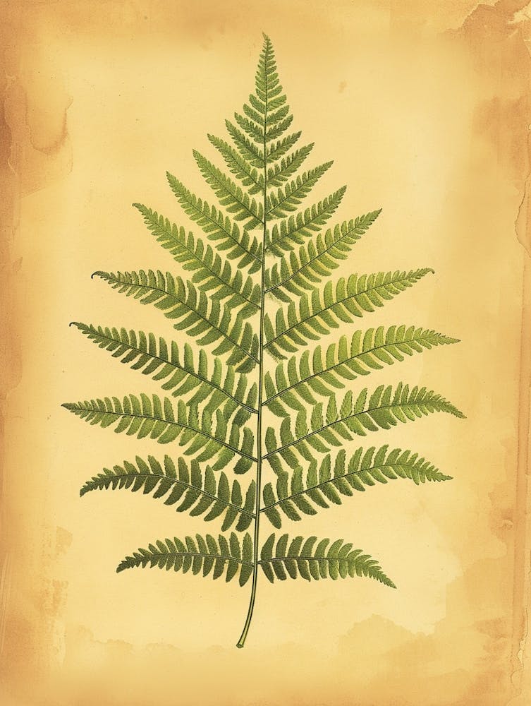 Vintage Illustration Boston Fern 4
