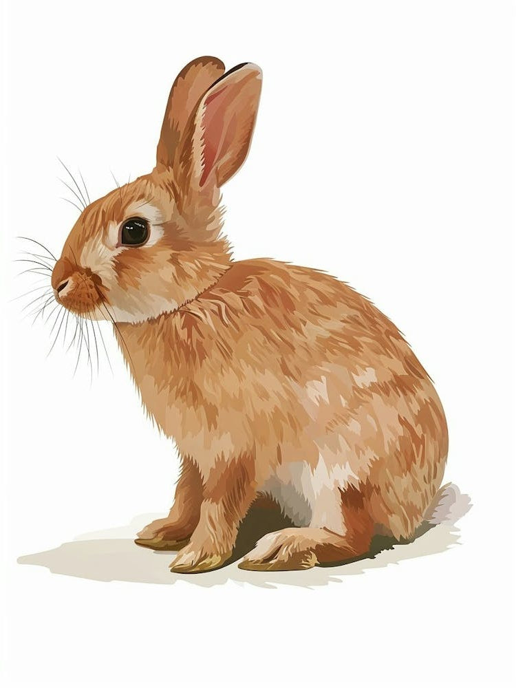 New Zealand Rabbit Nursery Illustration 2