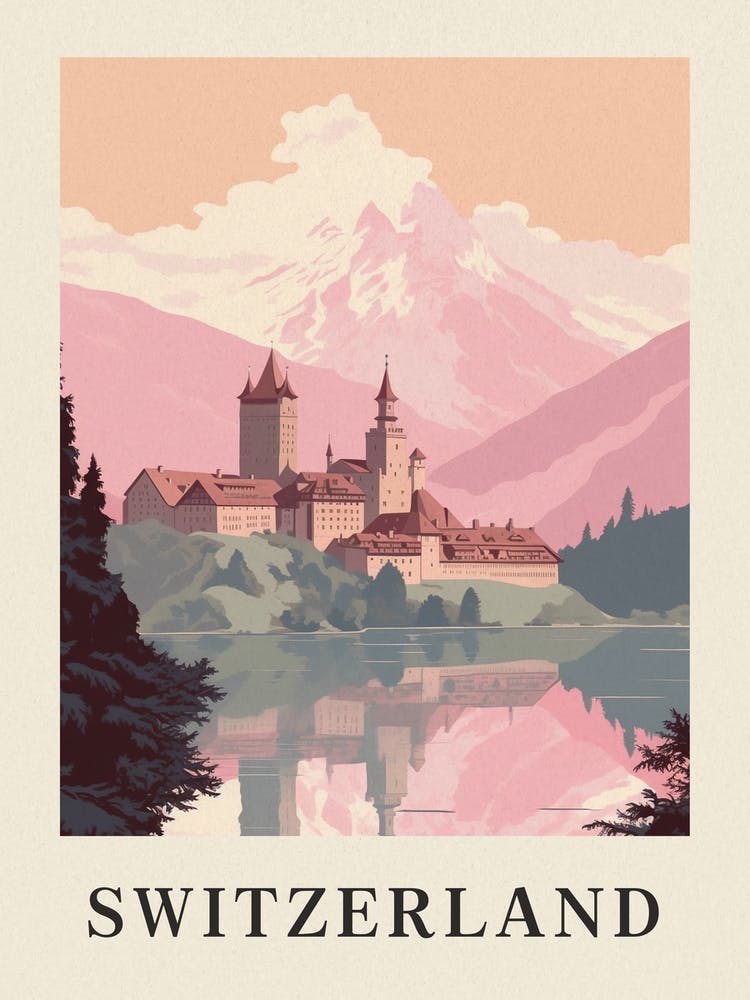 Vintage Travel Poster Switzerland 3