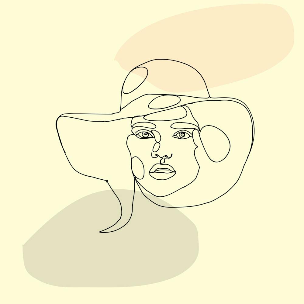 Vanity Fair Portrait Of A Woman In A Hat