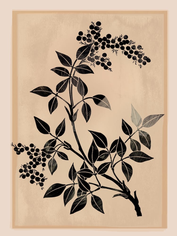 Abstract Art Minimal Plant 4