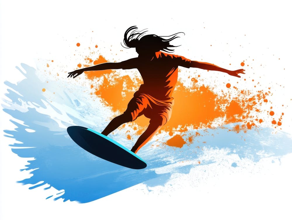 Surfer Silhouette