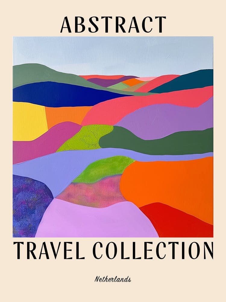 Abstract Travel Collection Poster Netherlands 1