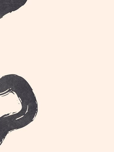 Abstract Brush Stroke 3 In Charcoal