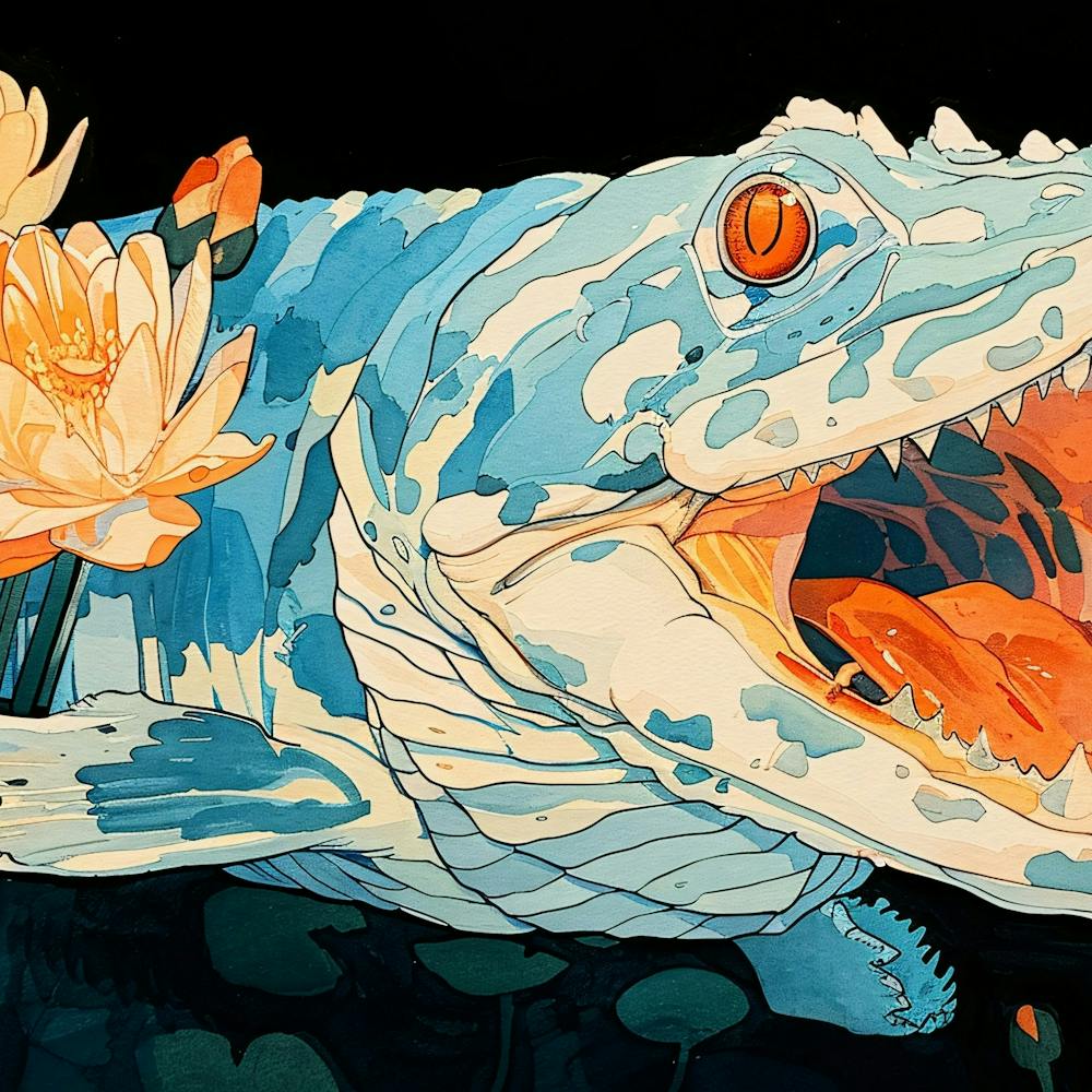 Alligator In Water
