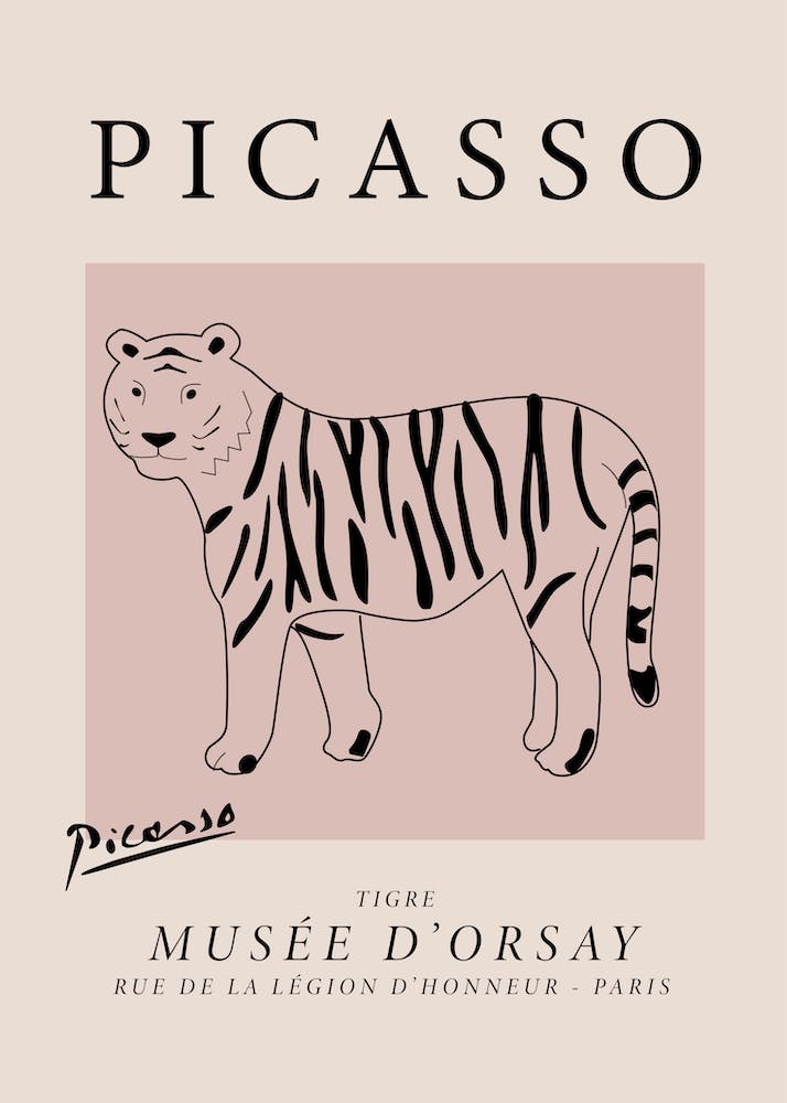 Tiger - Picasso Style