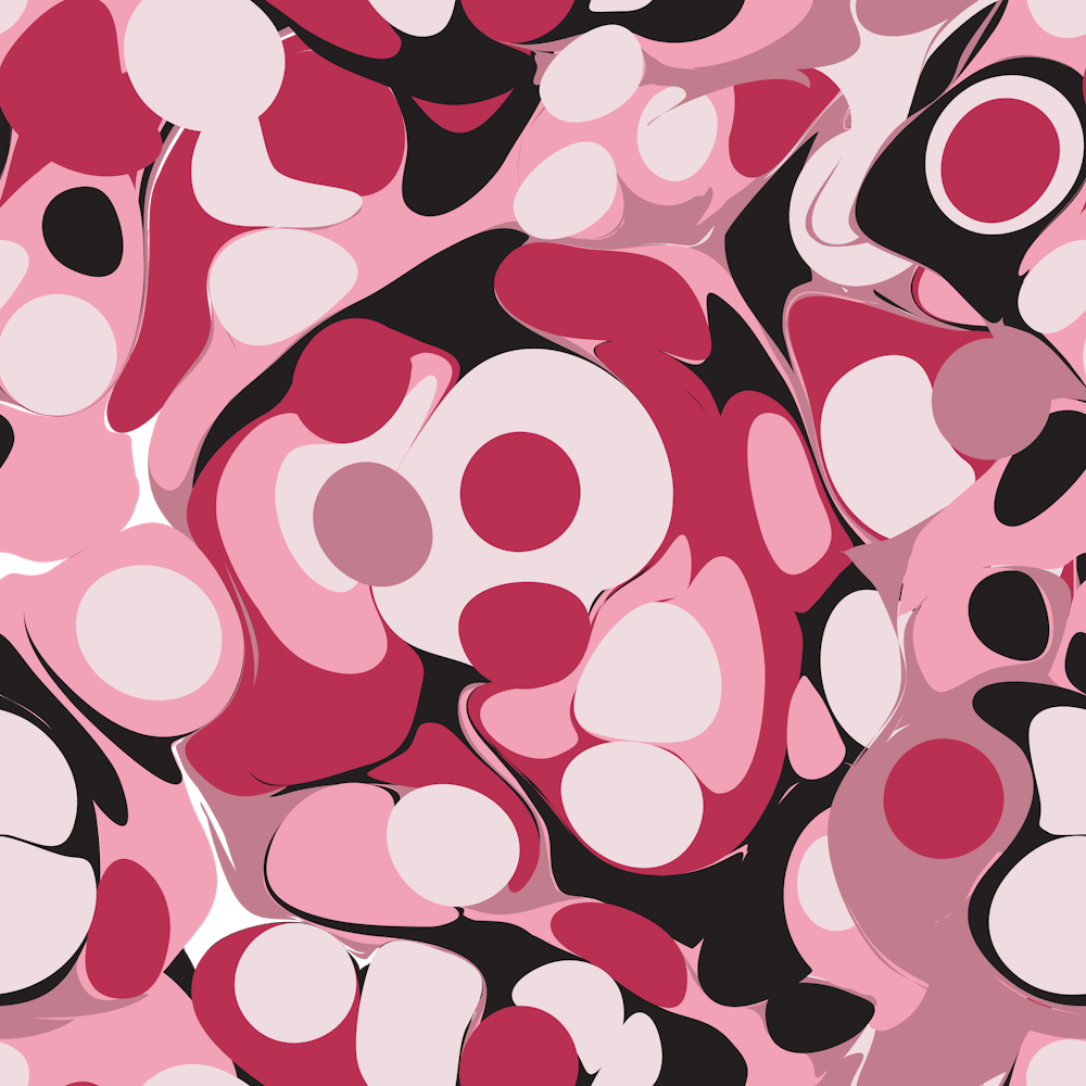 Pink And Black Abstract Marble Liquid Ink Drops Pattern