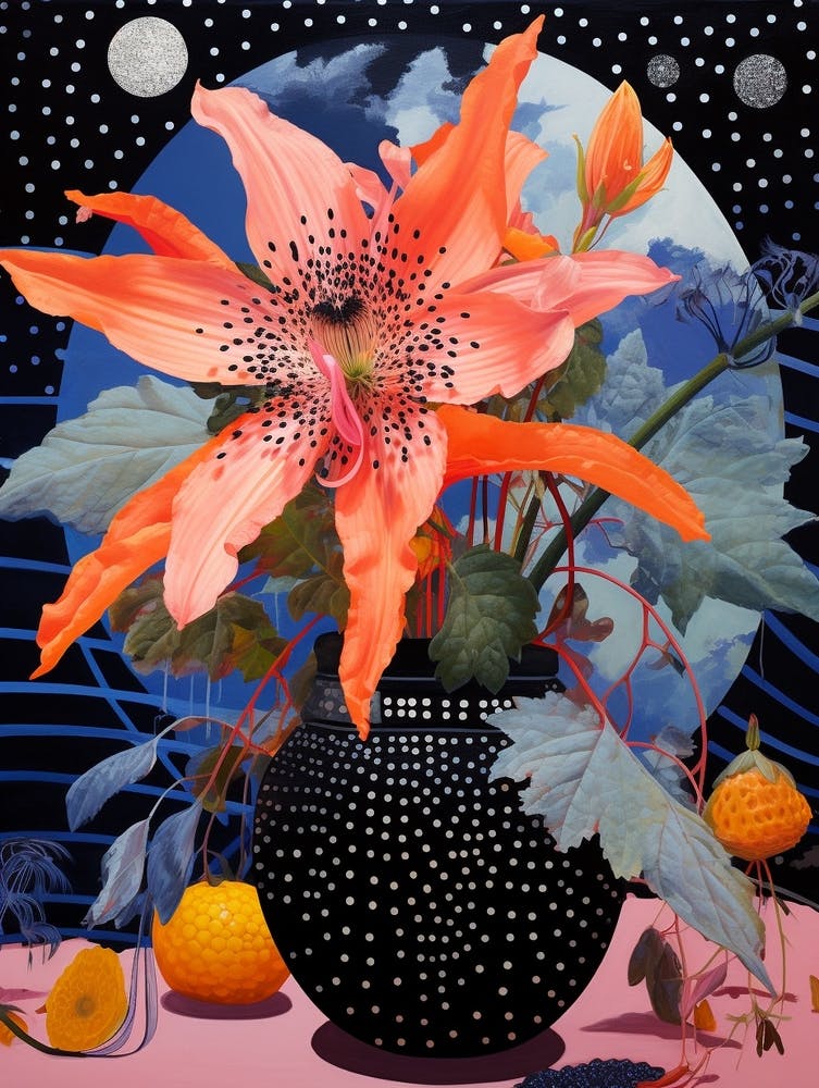 Surreal Florals Moonflower 3 Flower Painting