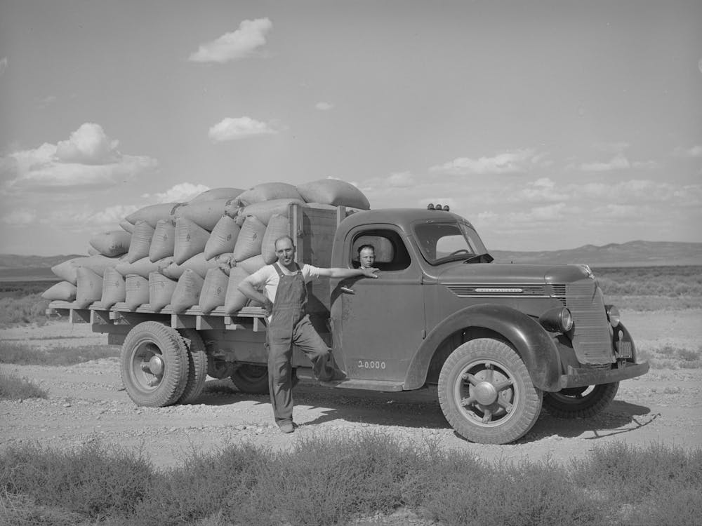 Fsa (Farm Security Administration) Cooperative Truck, Oneida County, Idaho By Russell Lee