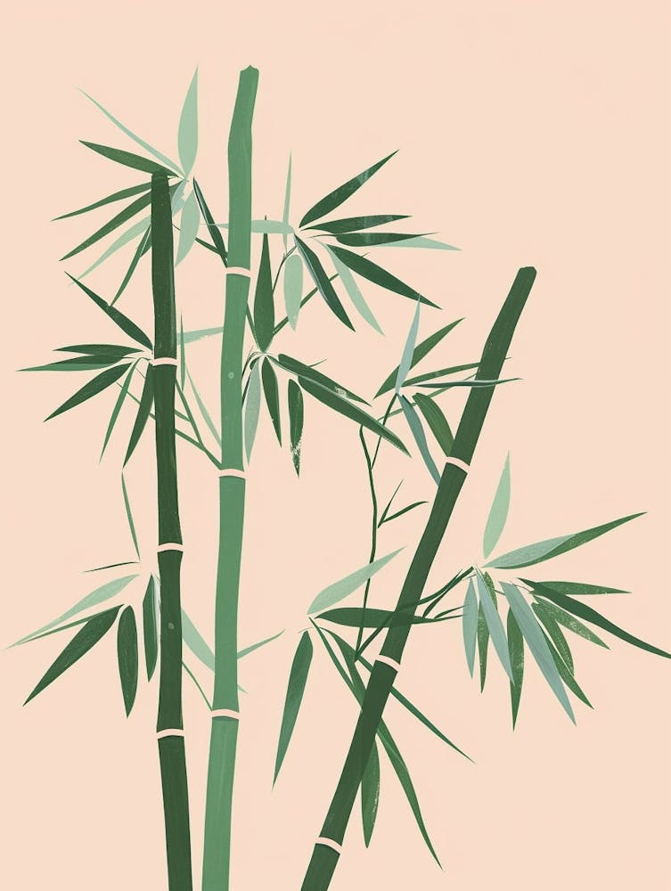 Bambuspflanze Minimalistische Illustration 8 Art Print by Petal Pigments –  Fy!