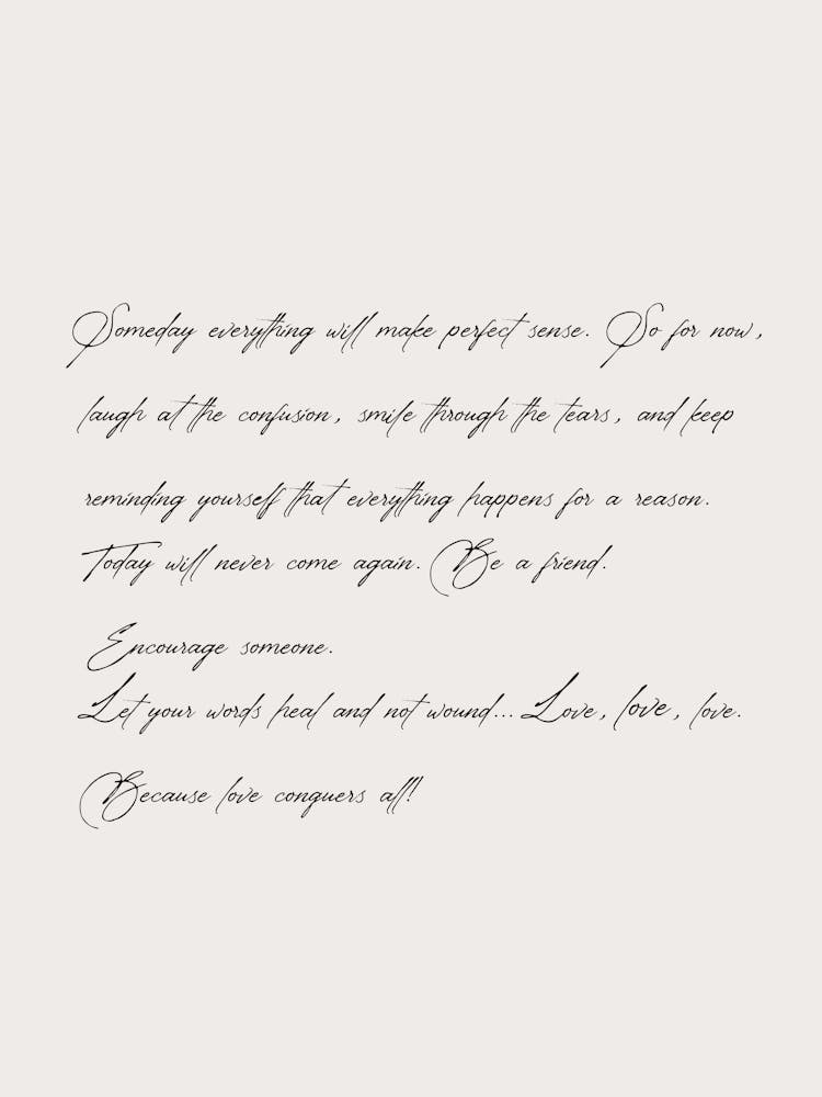 Inspiring Letter Handwritten