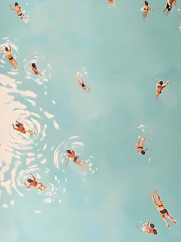 People Swimming In The Pool