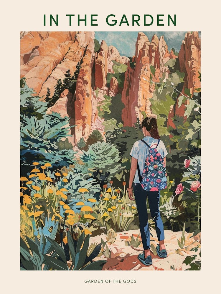 In The Garden Poster Garden Of The Gods Usa 1