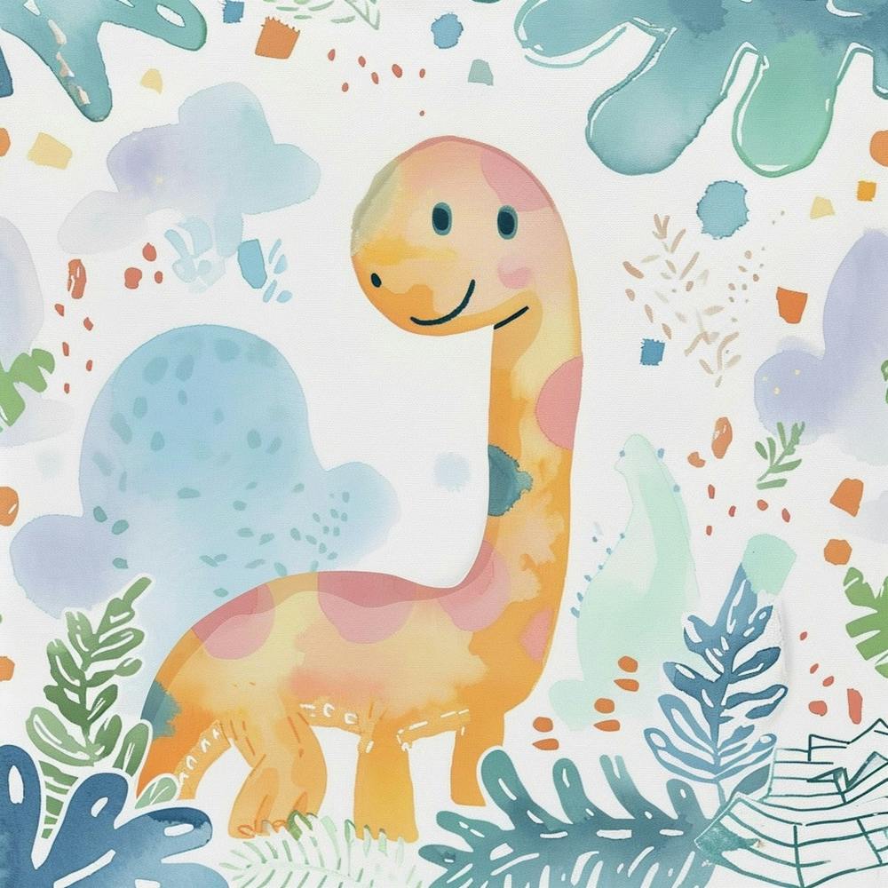 Cute Muted Diplodocus Dinosaur 1