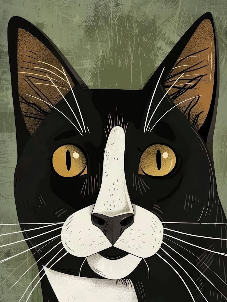 Black And White Cat 21