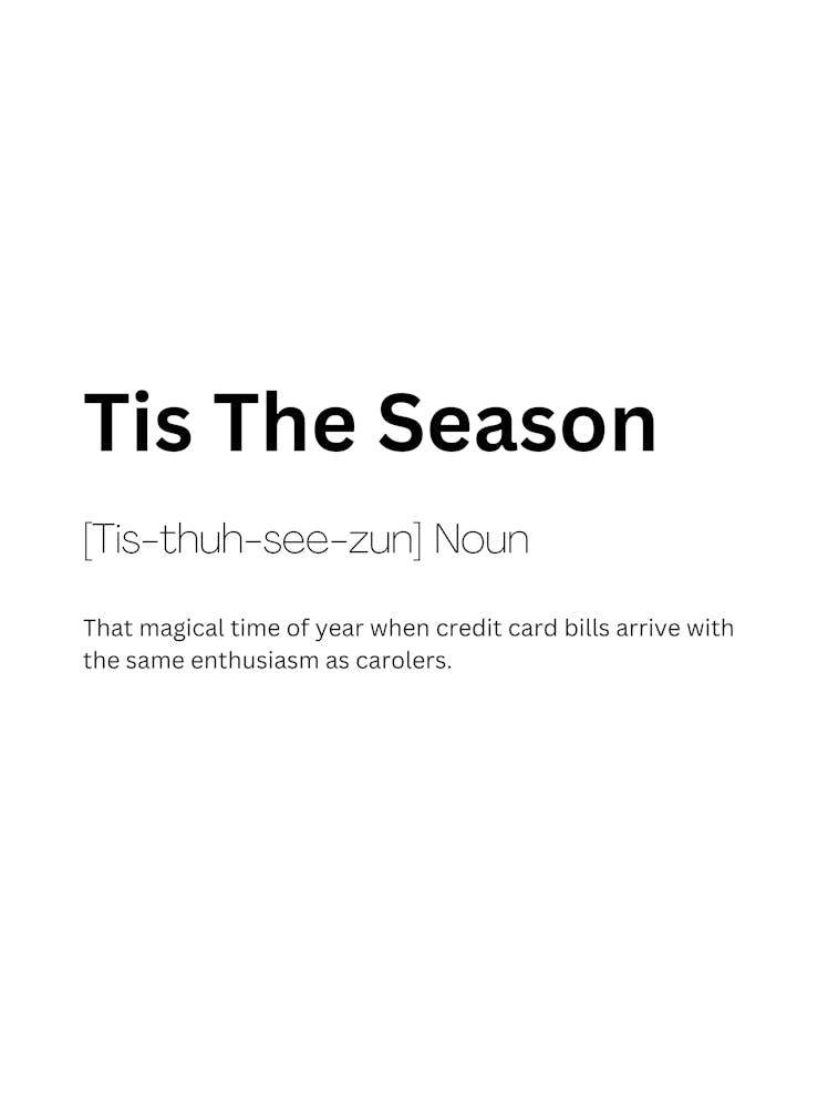 Tis The Season Definition Meaning
