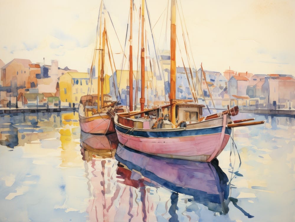 Two Boats In The Harbor 2